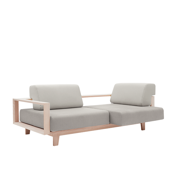 Sofá / Cama Wood (140 x 220 x 77h cms, Mostaza)
