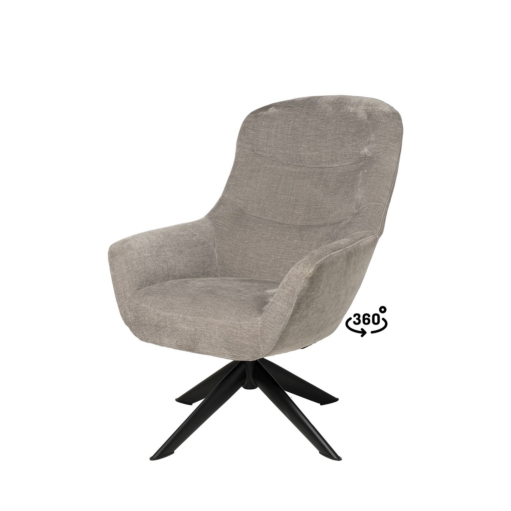 [00556es99565] BUTACA BOLONIA GRIS CLARO (Roble)